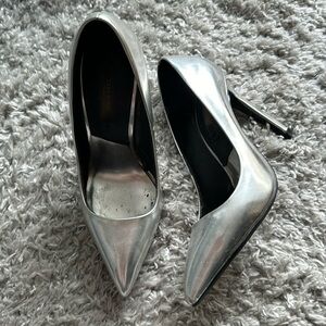 Silver Zara Pump